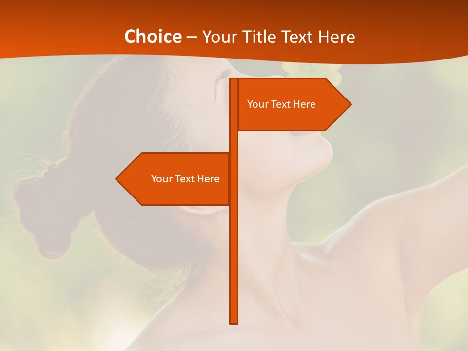 Ocean Daughter Elderly PowerPoint Template