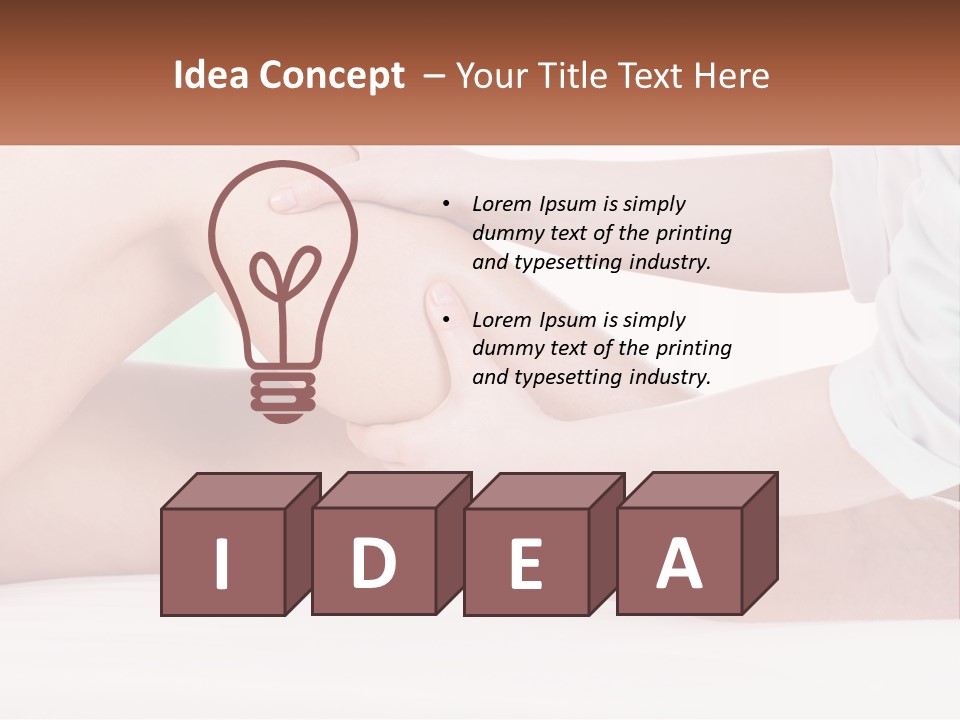 Coastal Sand Single PowerPoint Template