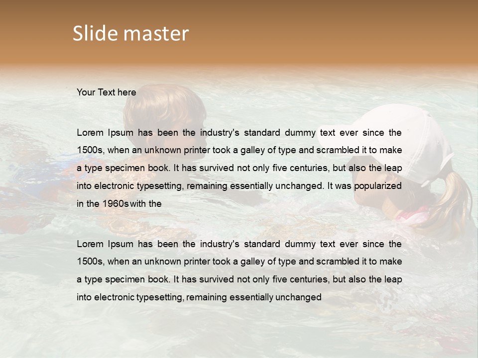 Retired Sand Life PowerPoint Template