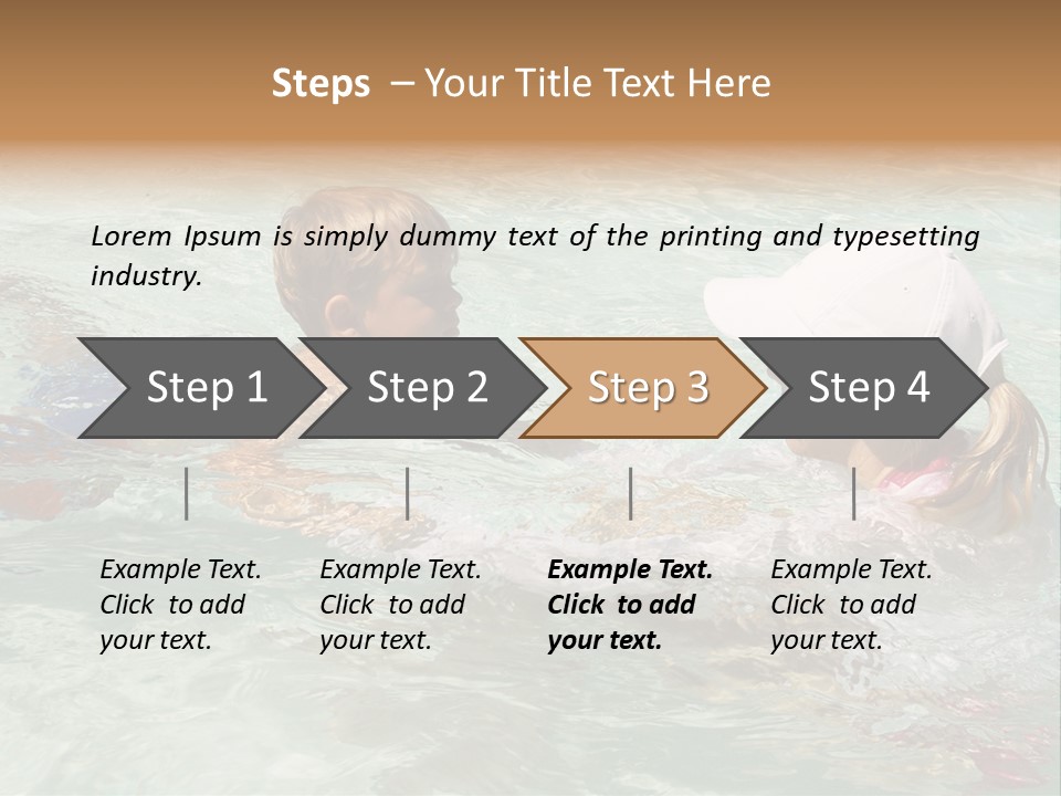 Retired Sand Life PowerPoint Template