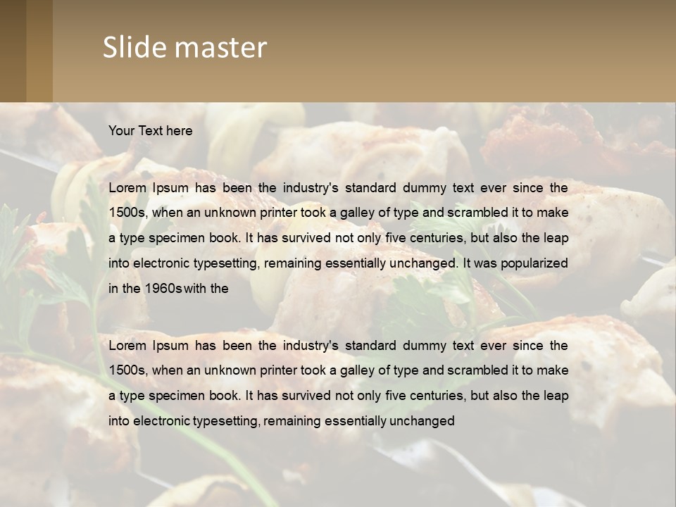 Pensioner Beach Family PowerPoint Template