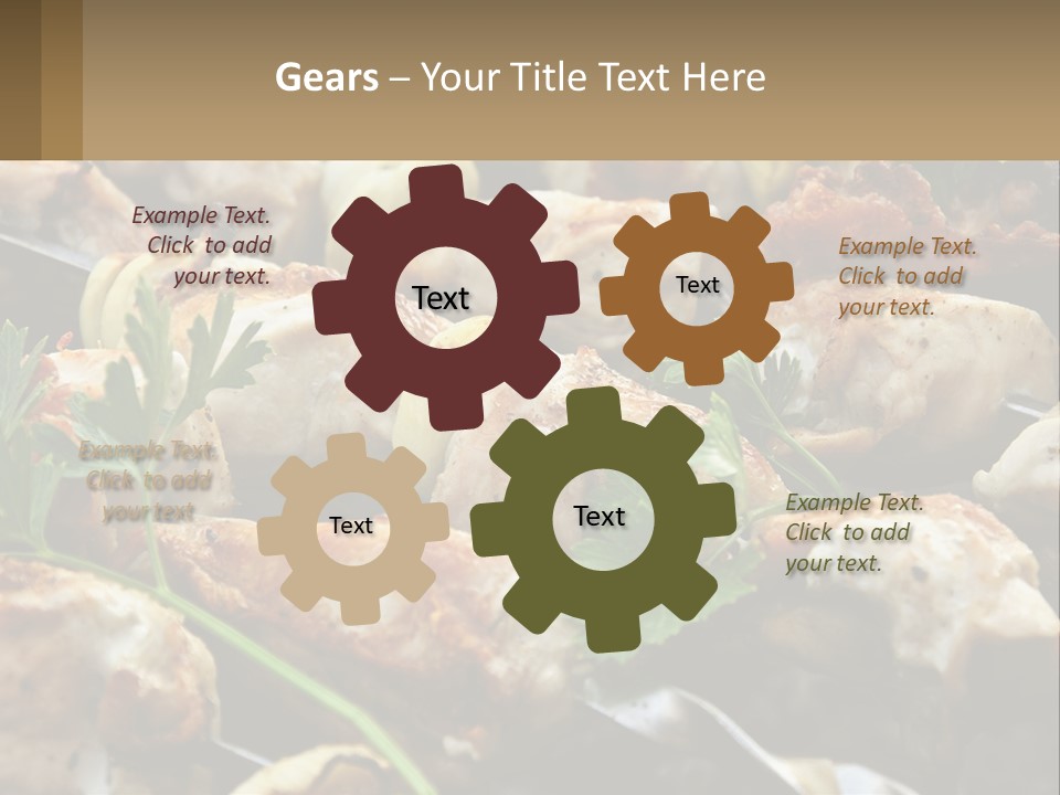 Pensioner Beach Family PowerPoint Template