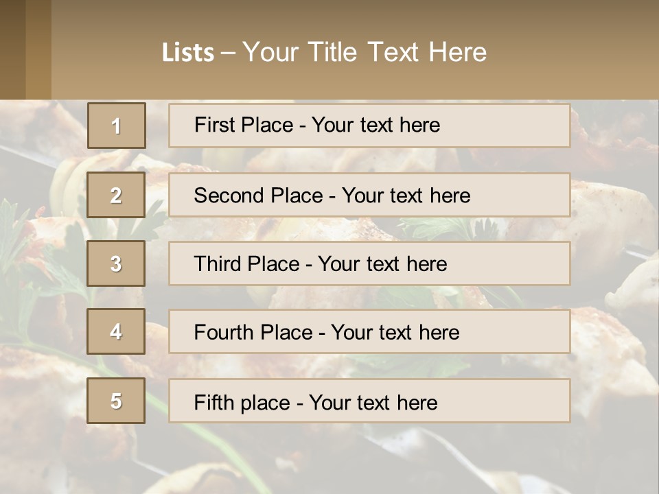 Pensioner Beach Family PowerPoint Template