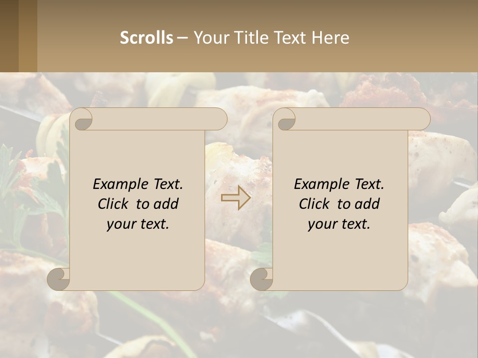 Pensioner Beach Family PowerPoint Template