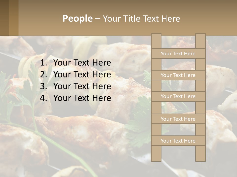 Pensioner Beach Family PowerPoint Template