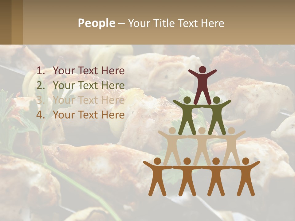 Pensioner Beach Family PowerPoint Template