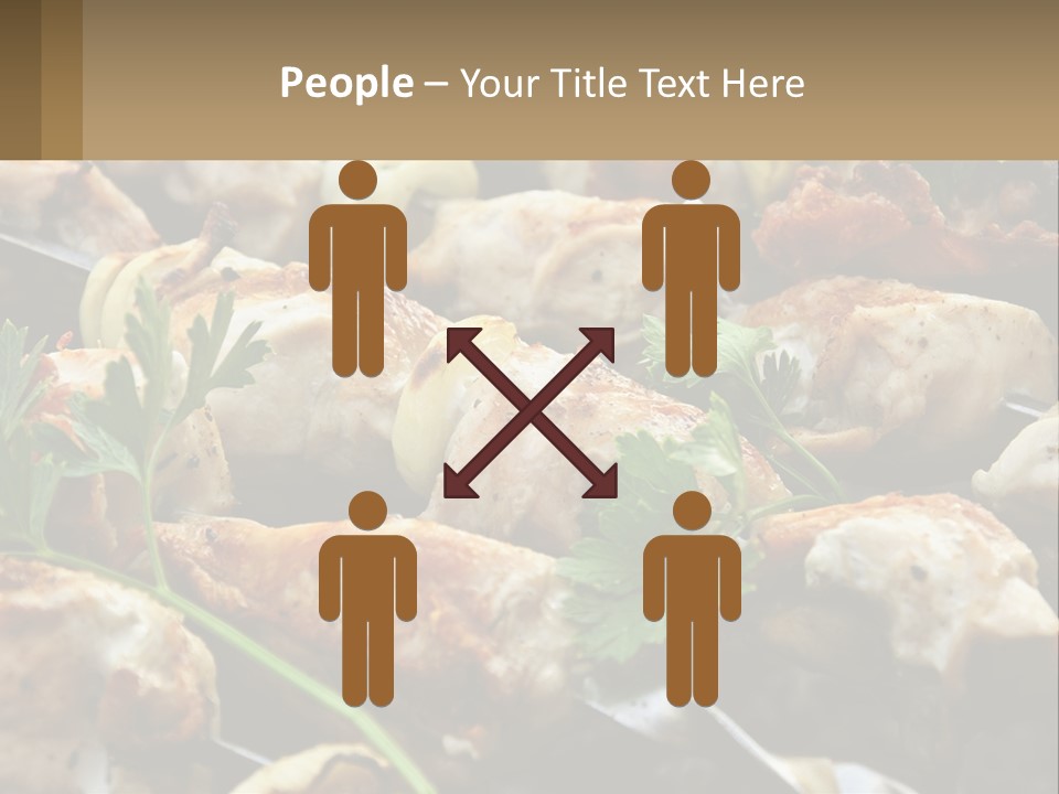 Pensioner Beach Family PowerPoint Template