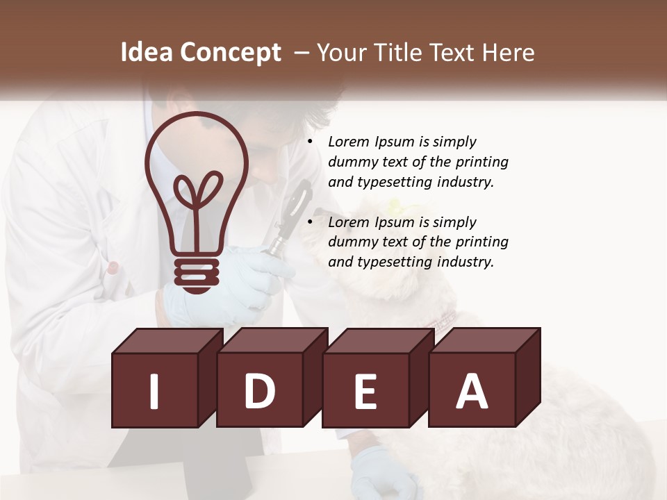 Pensioner Beach Caucasian PowerPoint Template