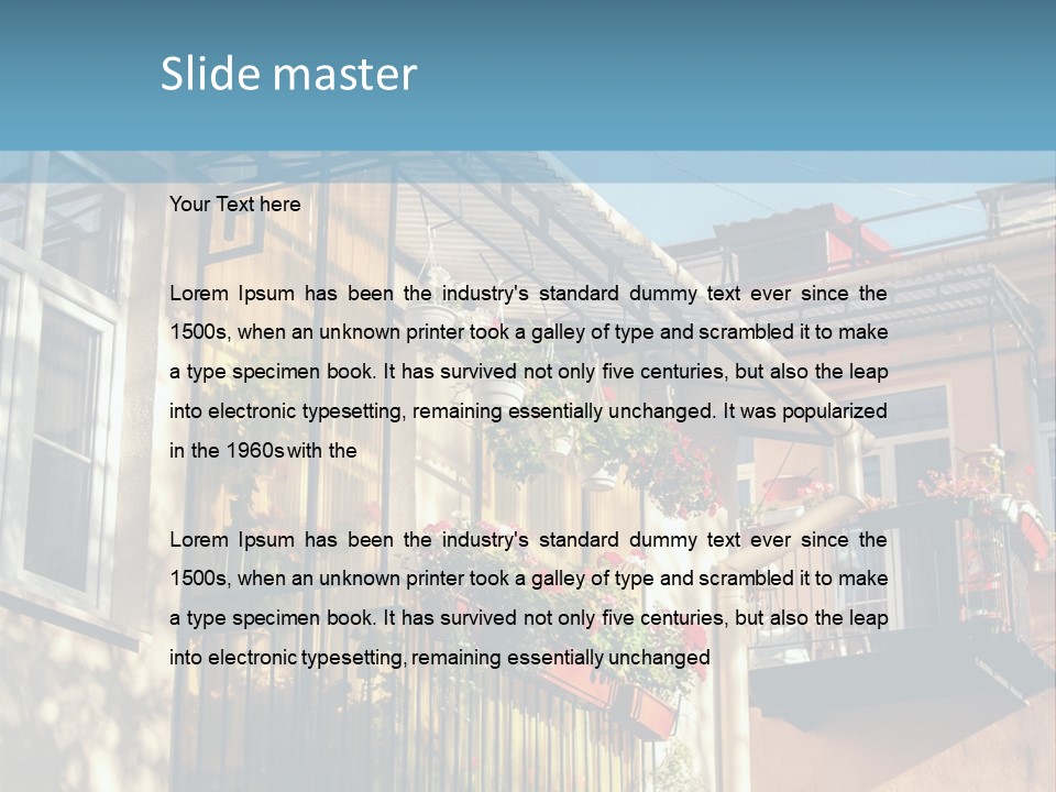 Sand Sunrise Coastal PowerPoint Template