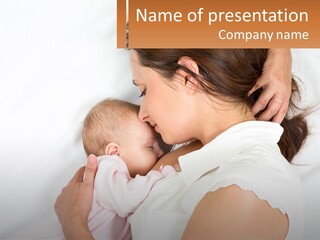 Woman Coastal Pensioner PowerPoint Template