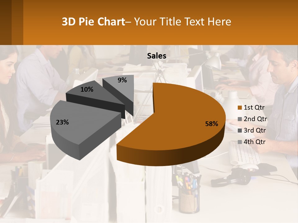 Ocean Woman Calm PowerPoint Template