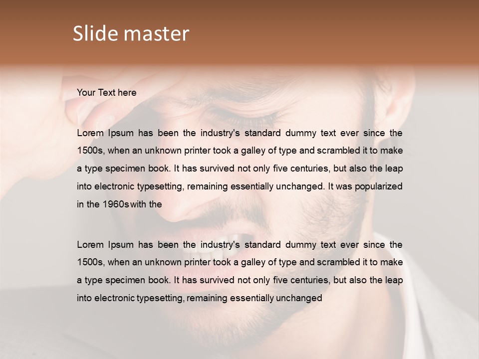 Calm Sea Standing PowerPoint Template