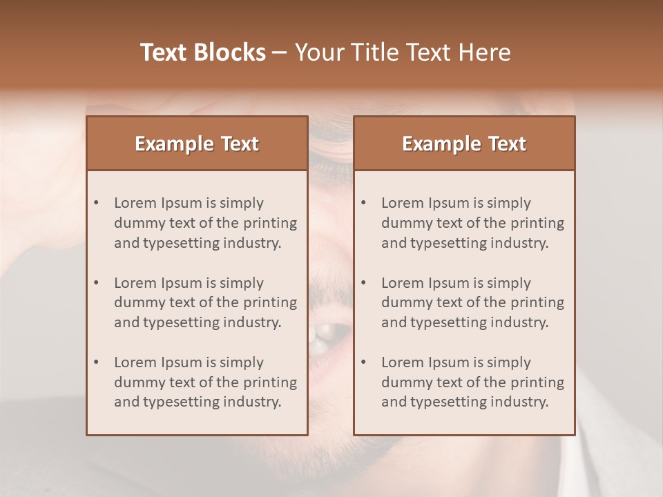 Calm Sea Standing PowerPoint Template