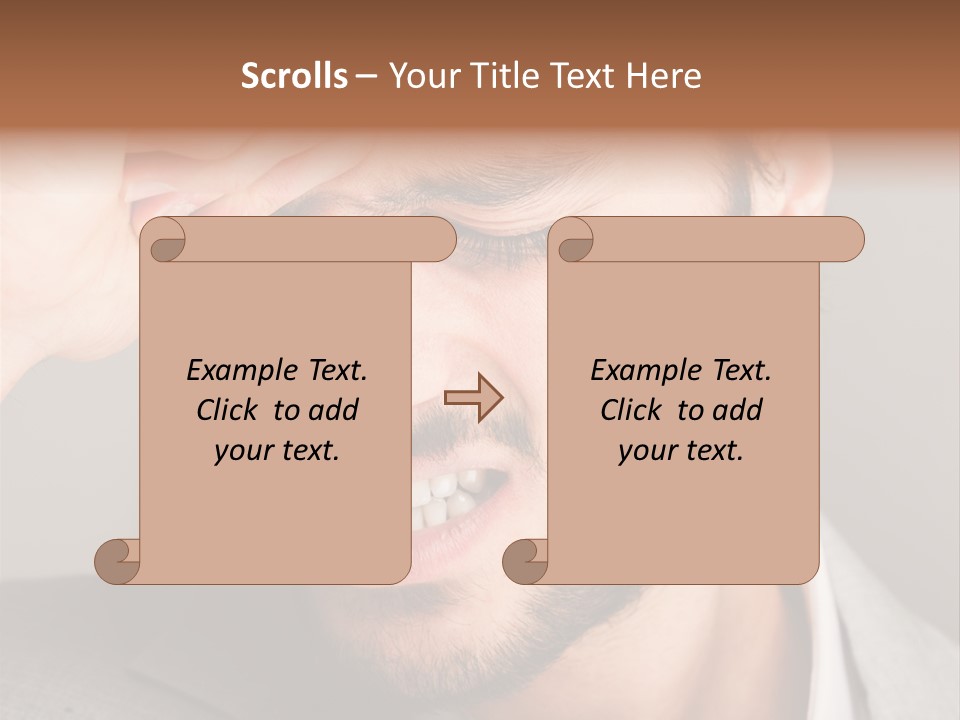 Calm Sea Standing PowerPoint Template