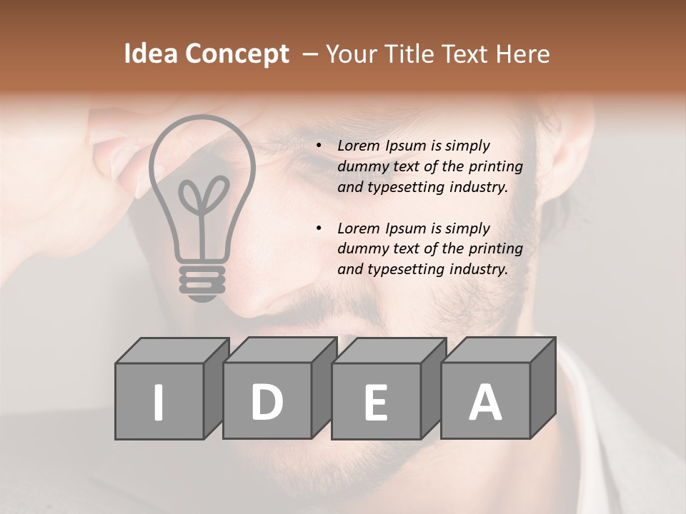 Calm Sea Standing PowerPoint Template