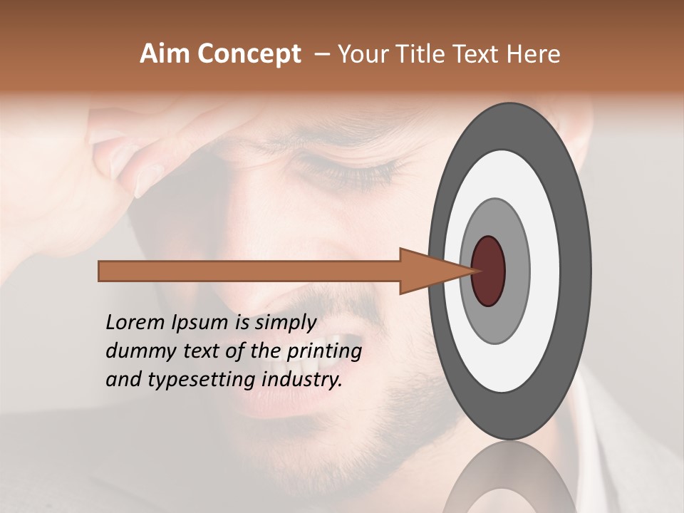 Calm Sea Standing PowerPoint Template