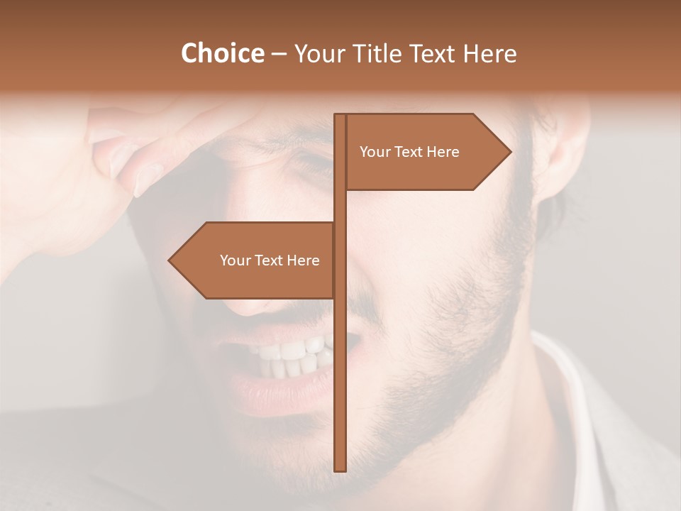 Calm Sea Standing PowerPoint Template