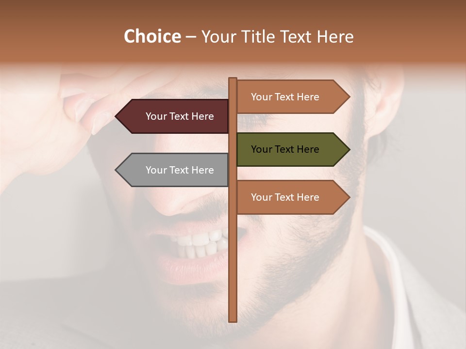 Calm Sea Standing PowerPoint Template