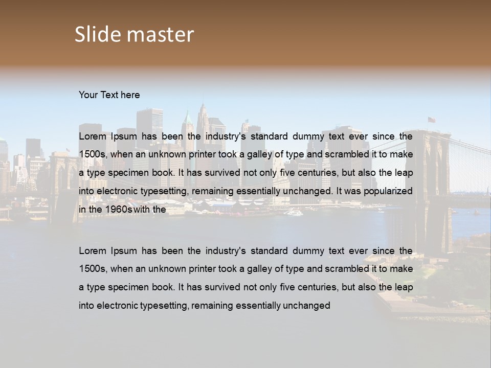 Sunset Parent Caucasian PowerPoint Template