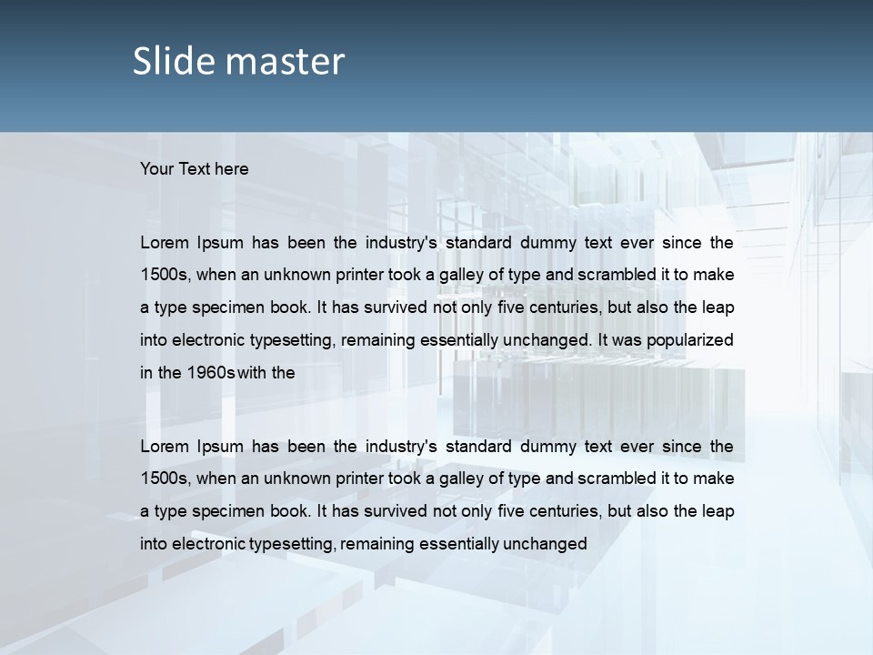 Calm Lifestyle Water PowerPoint Template