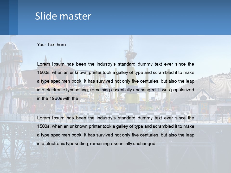 Single Sad Sea PowerPoint Template