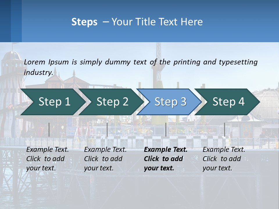 Single Sad Sea PowerPoint Template