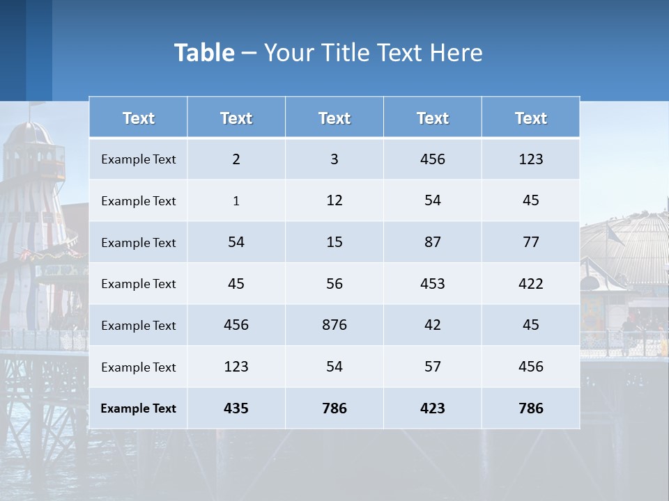 Single Sad Sea PowerPoint Template