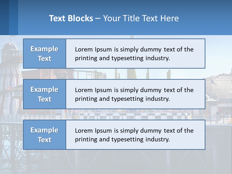 Single Sad Sea PowerPoint Template