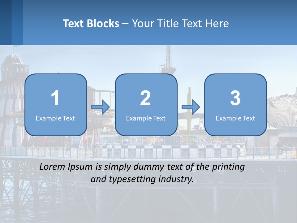 Single Sad Sea PowerPoint Template