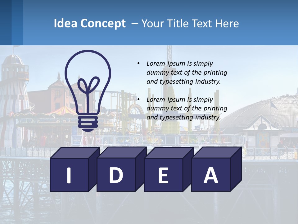 Single Sad Sea PowerPoint Template