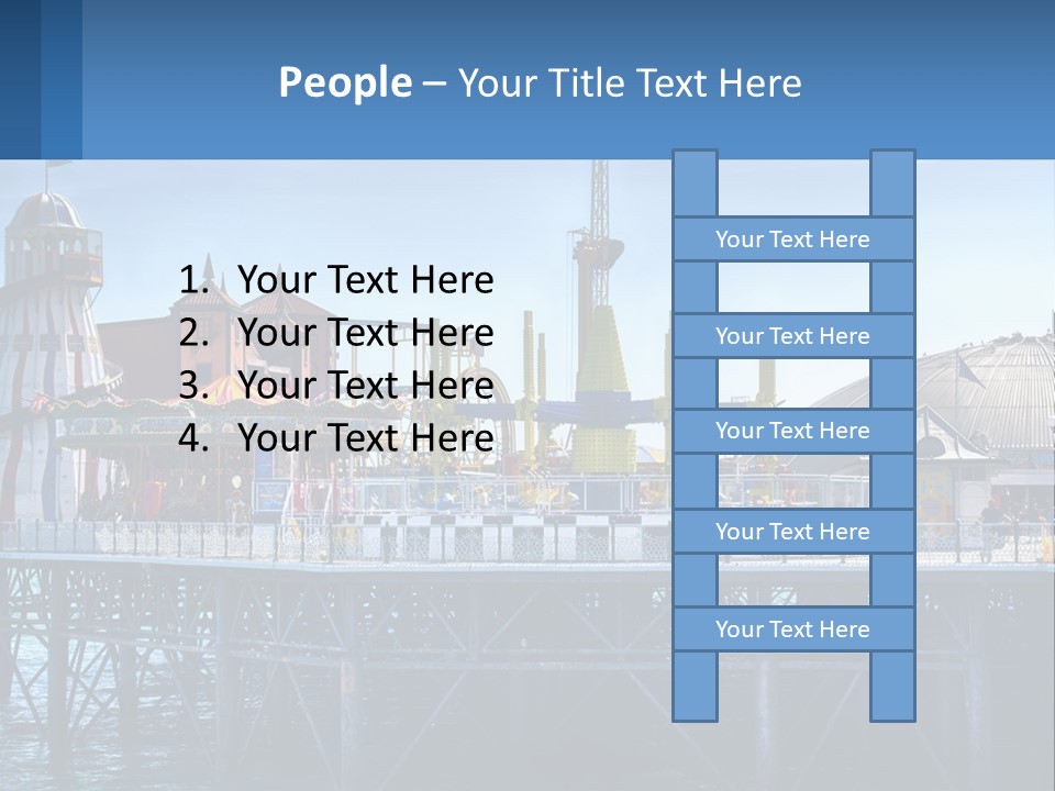 Single Sad Sea PowerPoint Template