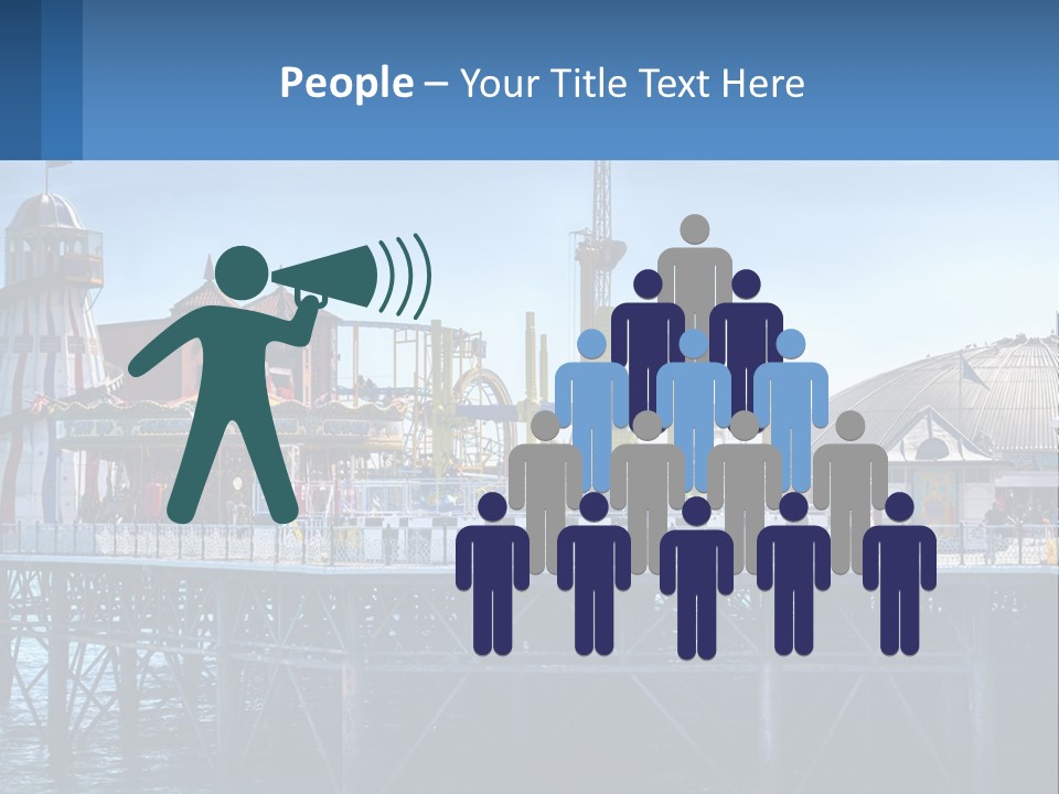 Single Sad Sea PowerPoint Template