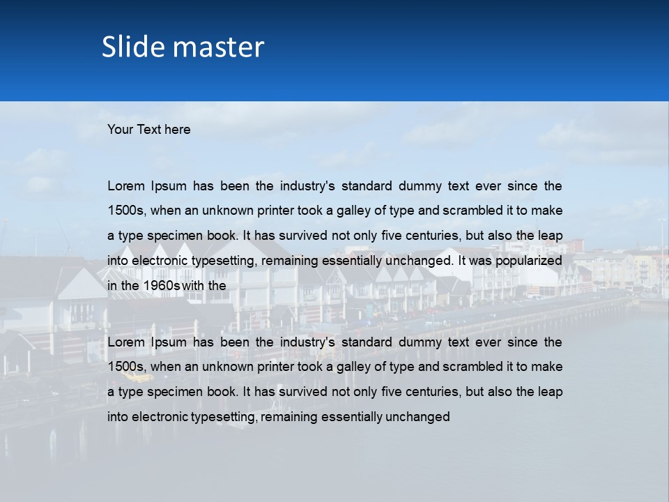 Coastal Sand Old PowerPoint Template