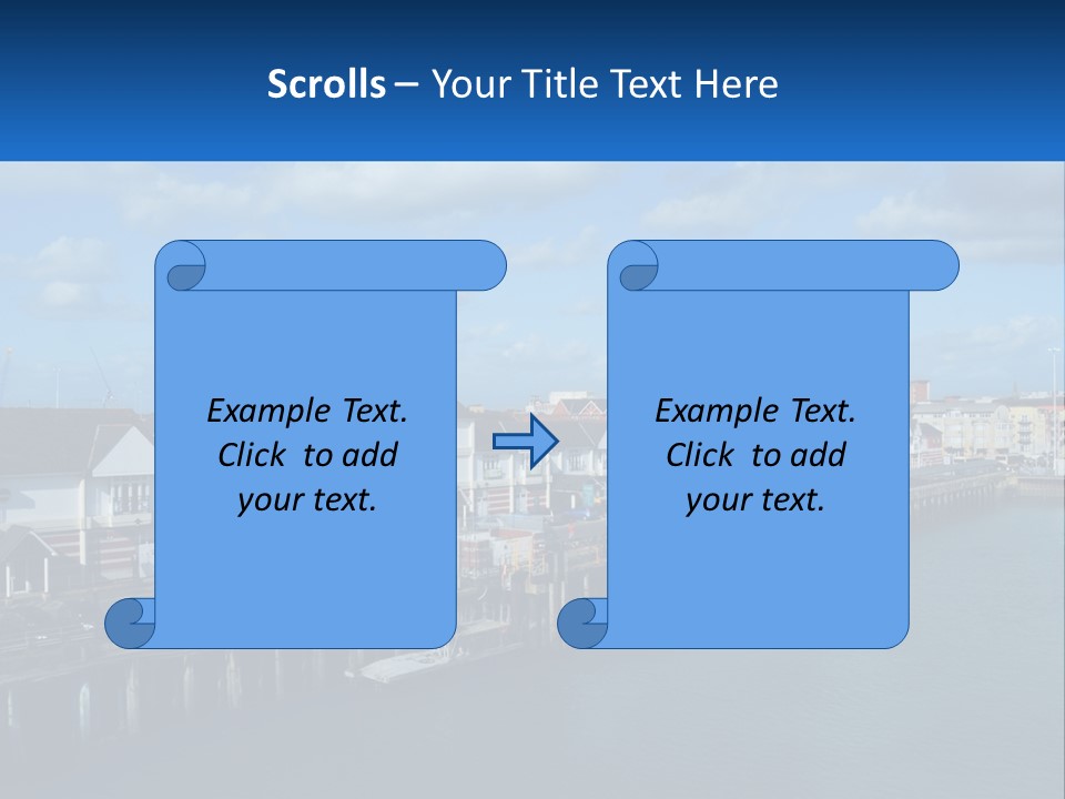 Coastal Sand Old PowerPoint Template