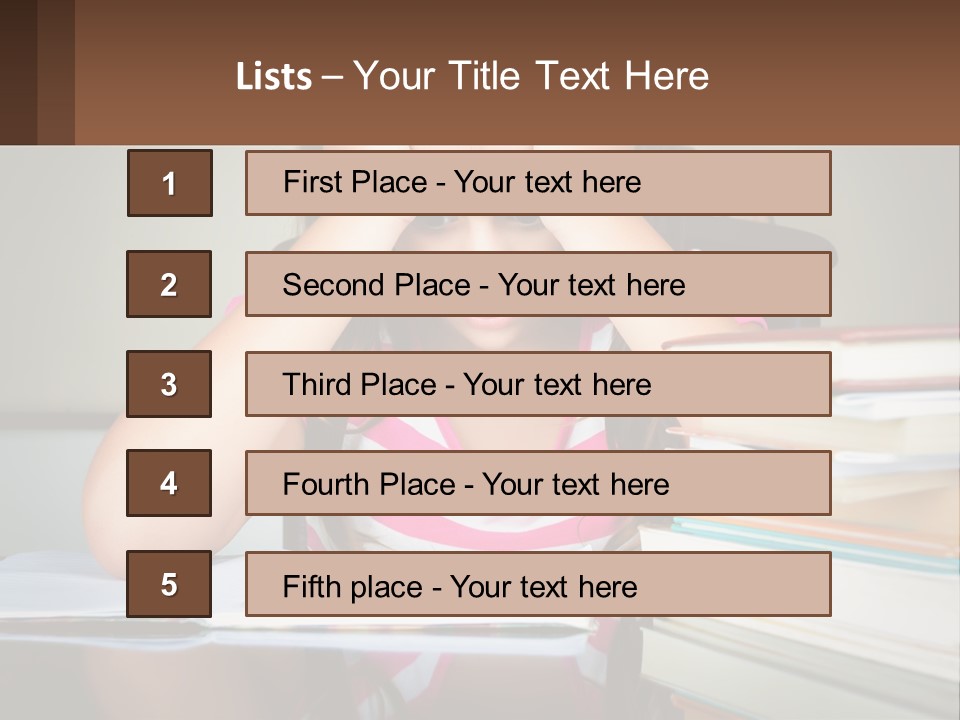 Daughter Portrait Senior PowerPoint Template