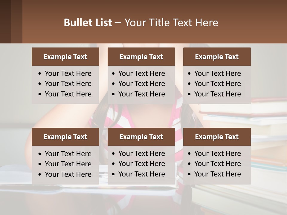 Daughter Portrait Senior PowerPoint Template