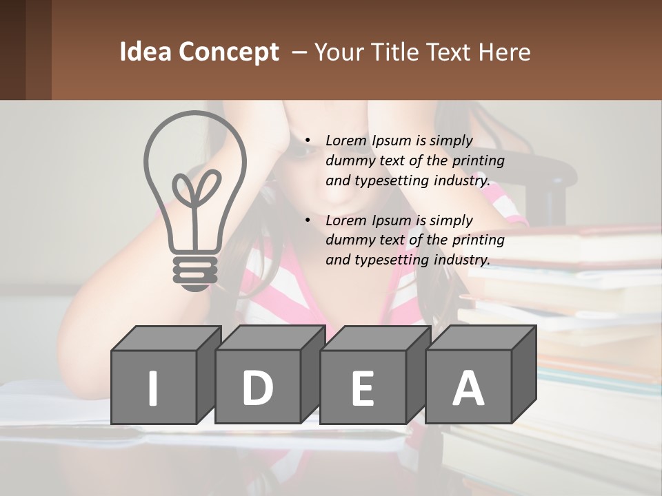 Daughter Portrait Senior PowerPoint Template