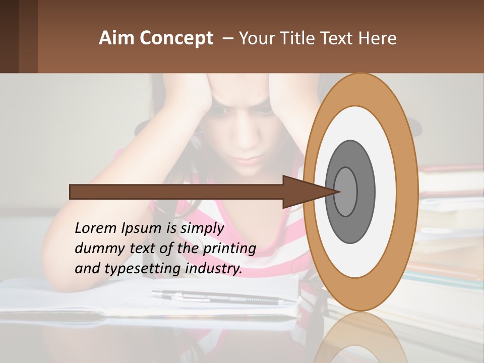 Daughter Portrait Senior PowerPoint Template