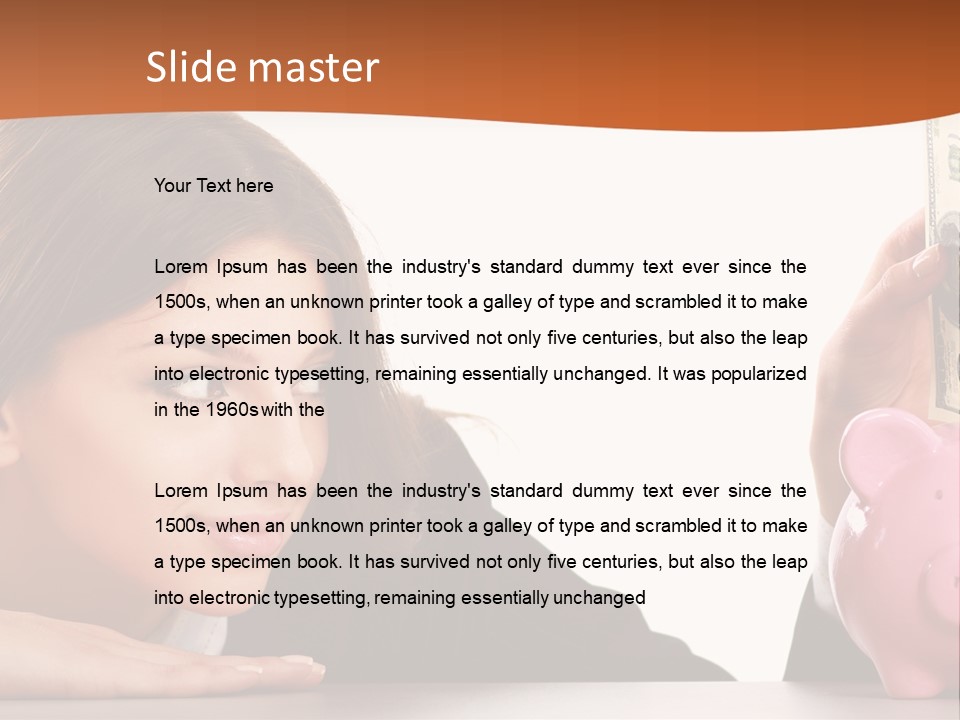 Single Mother Older PowerPoint Template