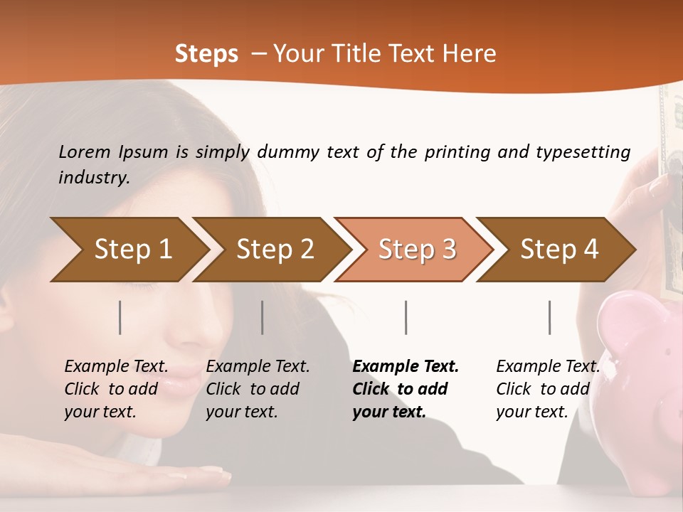 Single Mother Older PowerPoint Template