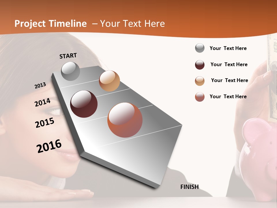 Single Mother Older PowerPoint Template