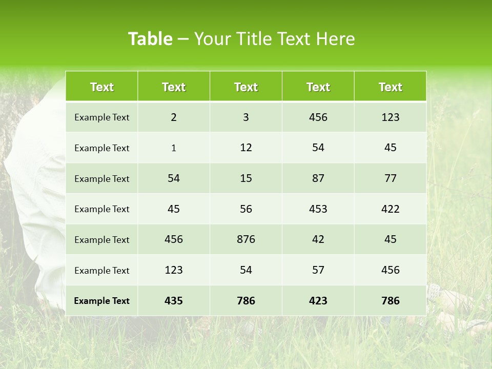 Life Portrait Single PowerPoint Template