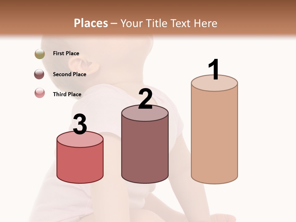 Caucasian Portrait Senior PowerPoint Template