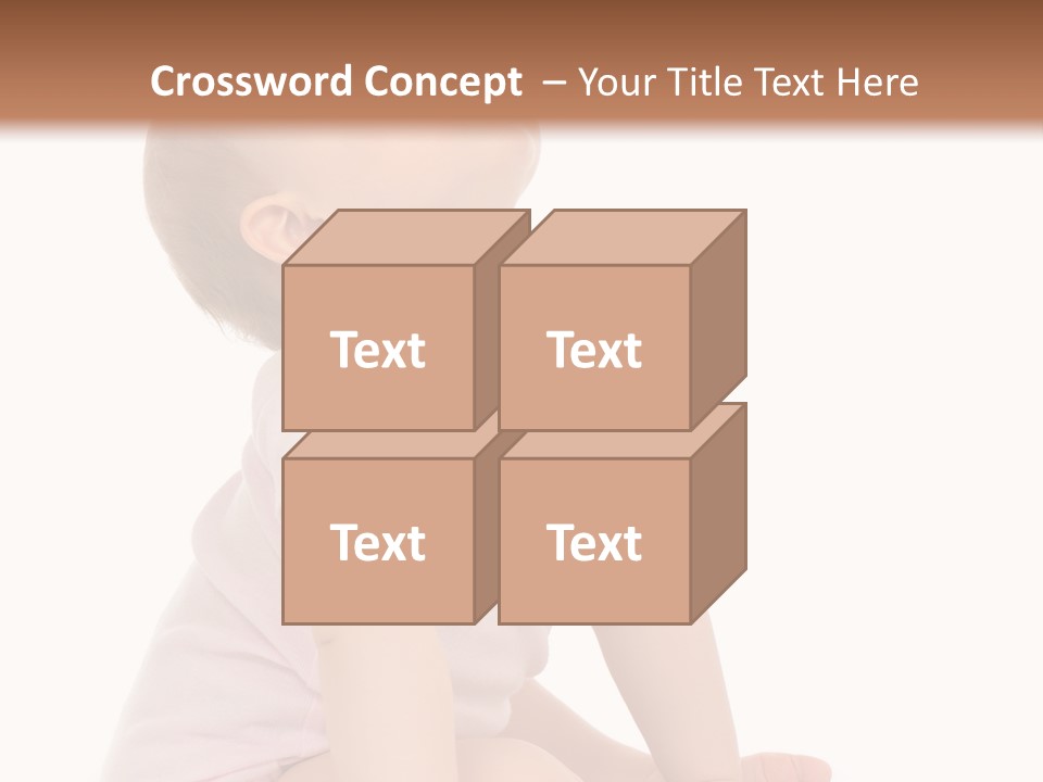 Caucasian Portrait Senior PowerPoint Template