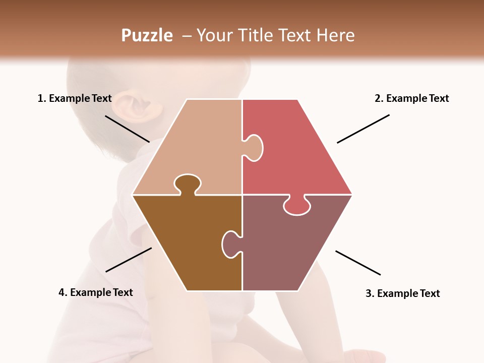 Caucasian Portrait Senior PowerPoint Template