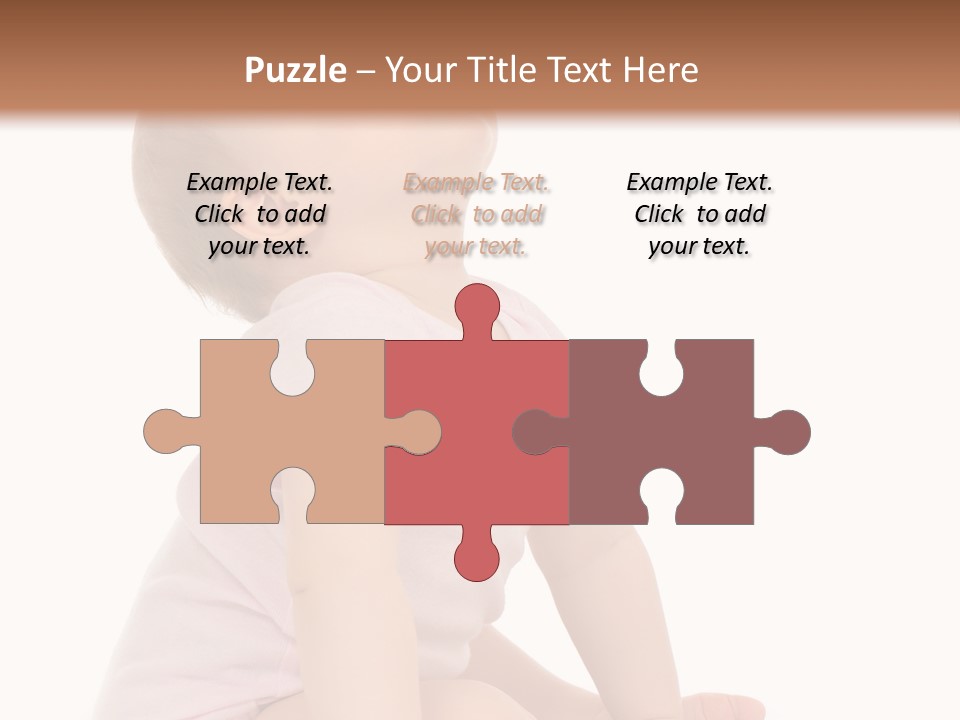 Caucasian Portrait Senior PowerPoint Template