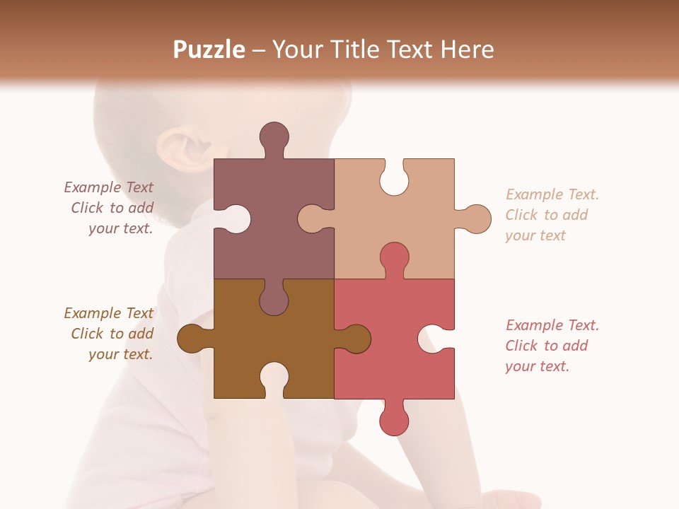 Caucasian Portrait Senior PowerPoint Template