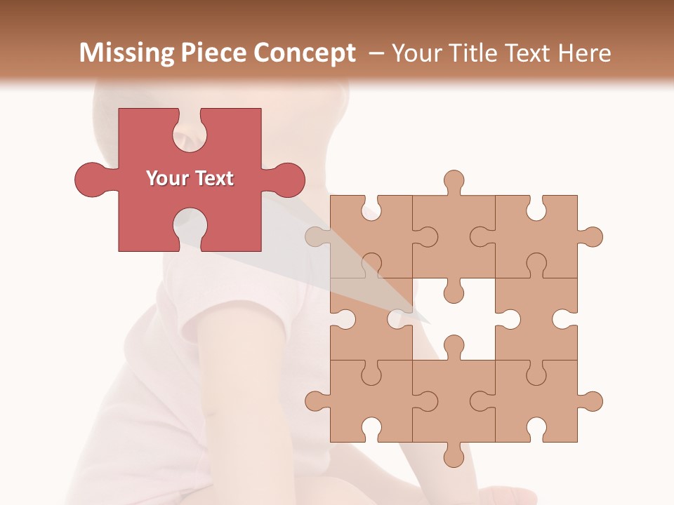 Caucasian Portrait Senior PowerPoint Template