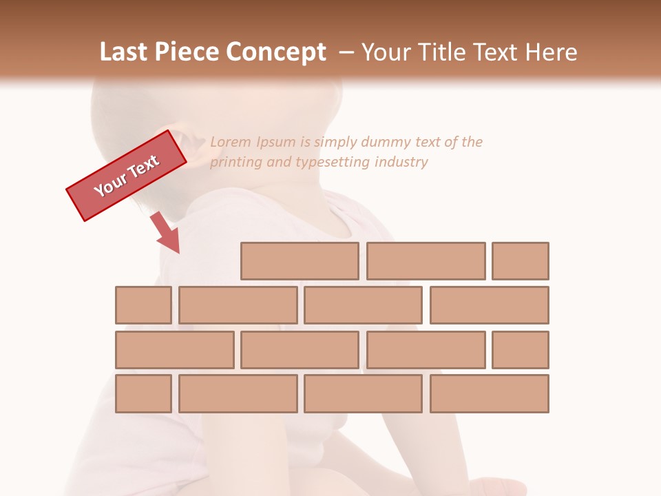 Caucasian Portrait Senior PowerPoint Template