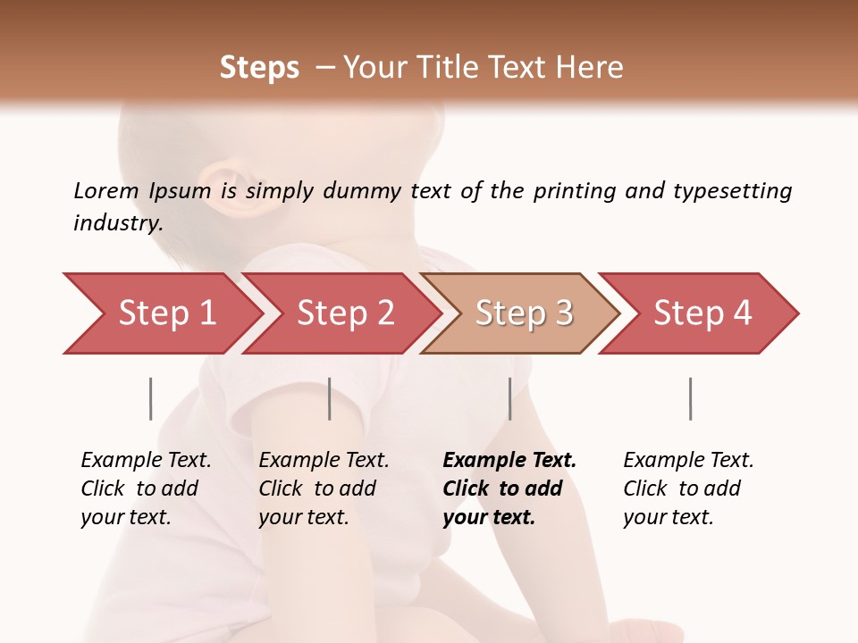Caucasian Portrait Senior PowerPoint Template